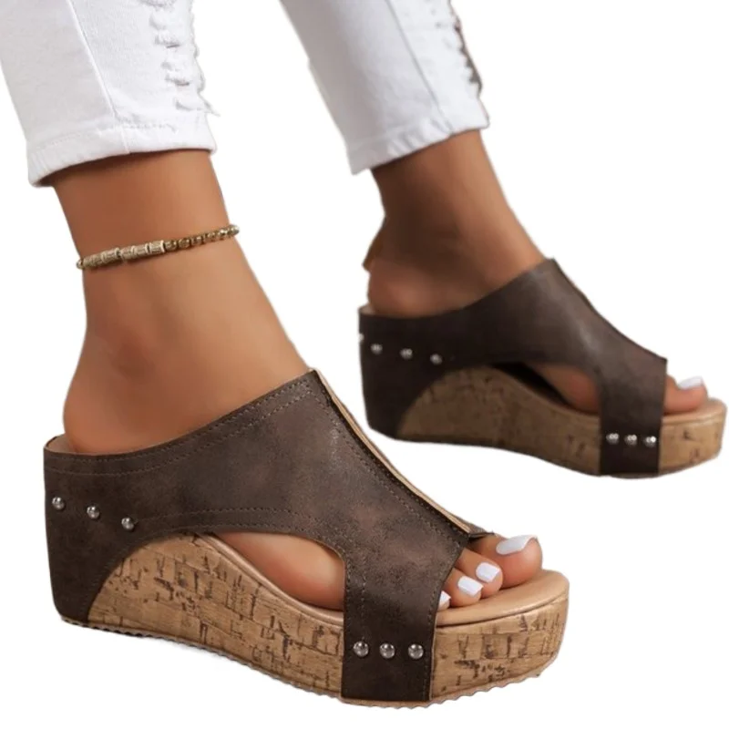Sandalias de Cuña con Tachuelas de Mujer: Confort Increíble 2026
